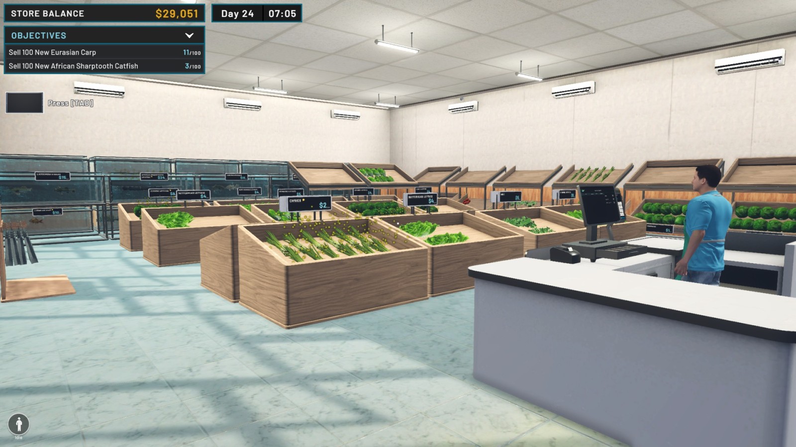 Hydroponics Farm & Store Simulator