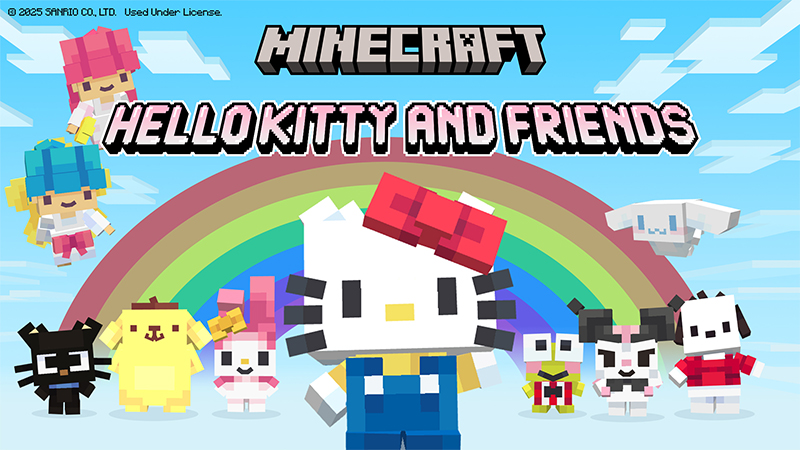 ¡Hello Kitty and Friends invaden Minecraft!