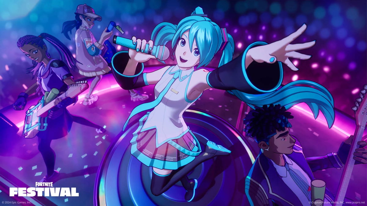 Hatsune Miku llega a Fortnite como Ícono del Festival en la Temporada 7