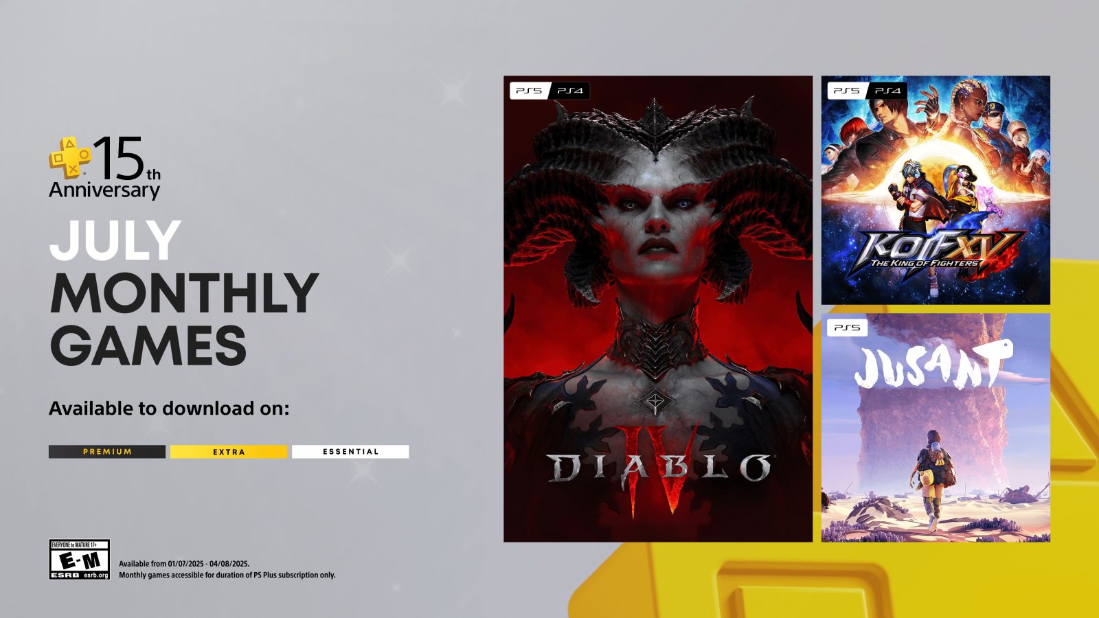 PlayStation Plus Desata un Julio de Lujo con Diablo IV, Jusant y KOF XV 1 PlayStation Plus