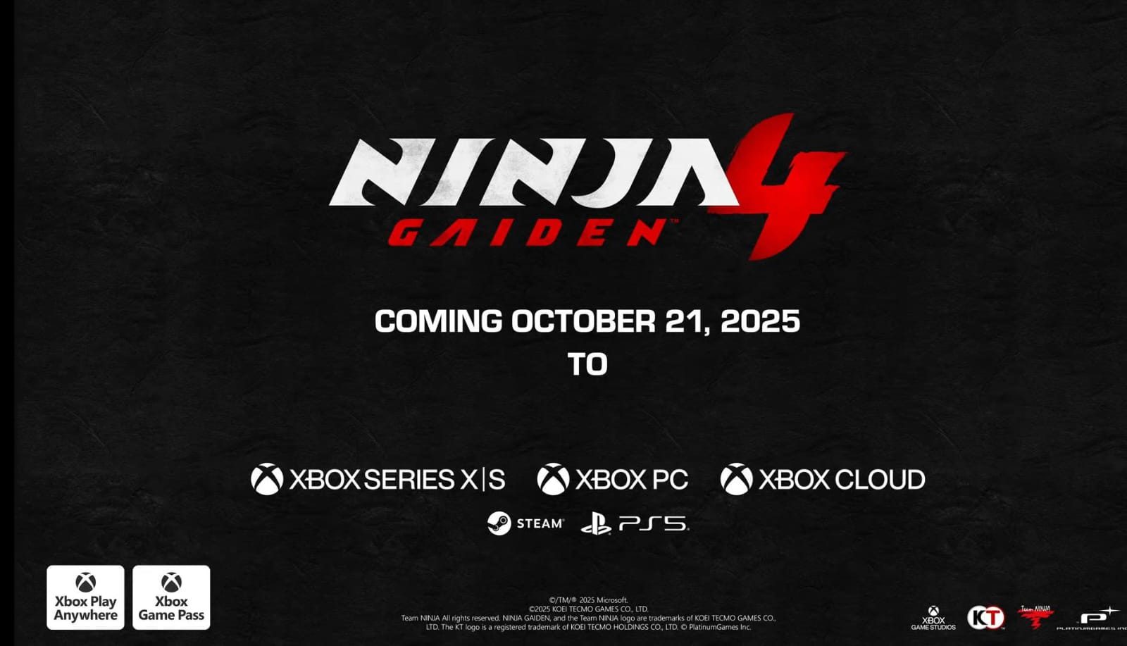 Xbox Games Showcase: Ninja Gaiden 4 tiene fecha de lanzamiento 1 Ninja gaiden