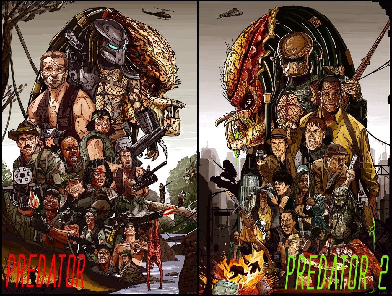 PRedator, Depredador, Arnold Schwarzenegger and Danny Glover