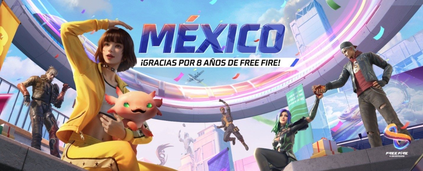 Free Fire celebra su 8vo Aniversario a lo grande 1 Free Fire celebra su 8vo Aniversario a lo grande 1