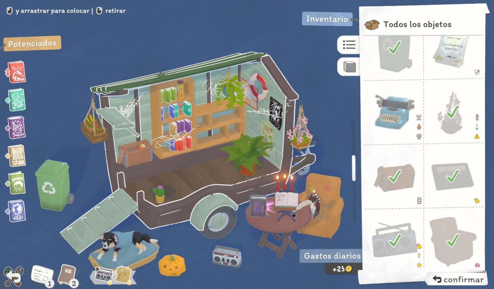 Reseña: Tiny Bookshop, un refugio literario sobre ruedas (PC) 5
