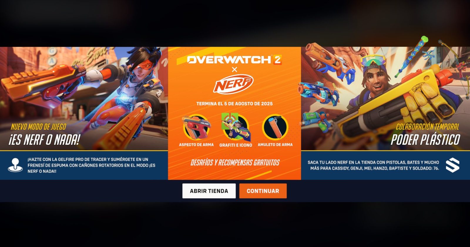 Overwatch 2 X NERF llega la colaboración del verano 4 Overwatch 2 X NERF llega la colaboración del verano 3