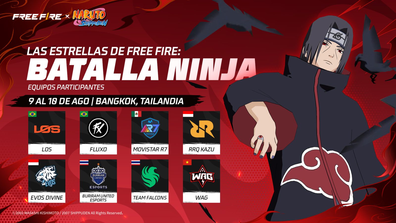 Free Fire X Naruto Shippuden 4 Free Fire X Naruto Shippuden 3