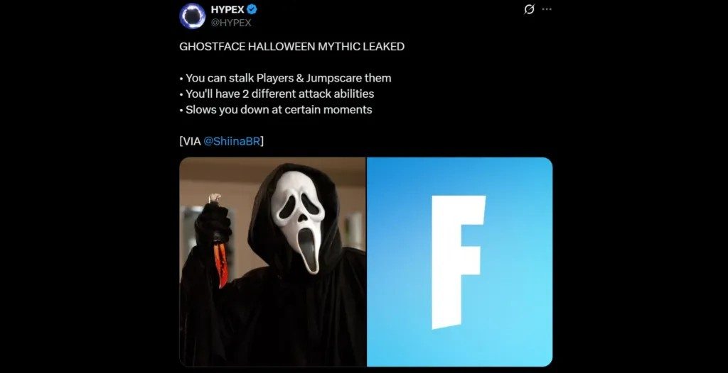 Fortnite se llena de sustos: Scooby-Doo, Jason y Ghostface podrían llegar este Halloween 3