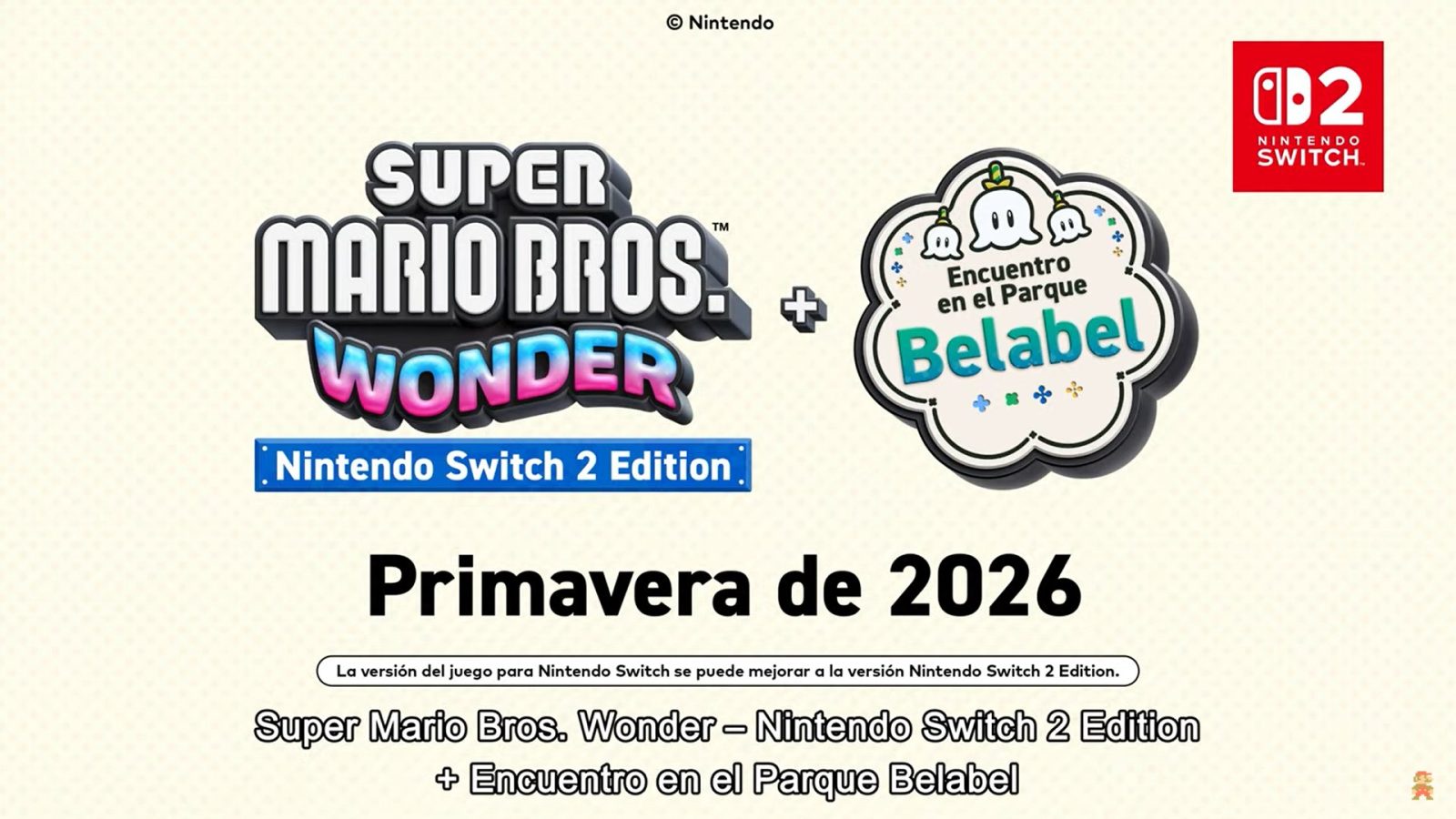 Super Mario Bros Wonder llega renovado a Nintendo Switch 2 1