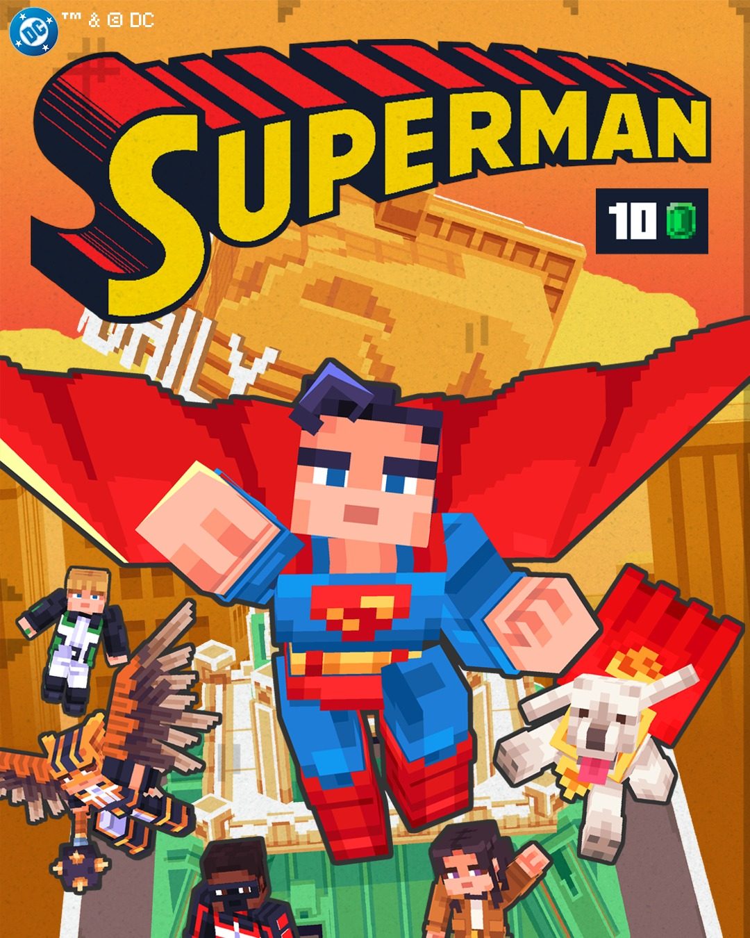 Minecraft anuncia colaboración con Superman 3 Superman, Minecraft