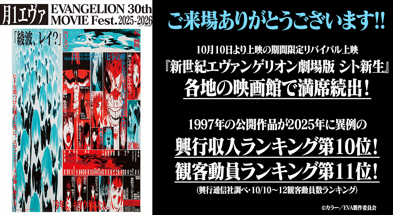 Evangelion: Death & Rebirth regresa al Top 10 de taquilla japonesa 28 años después 2 evangelion