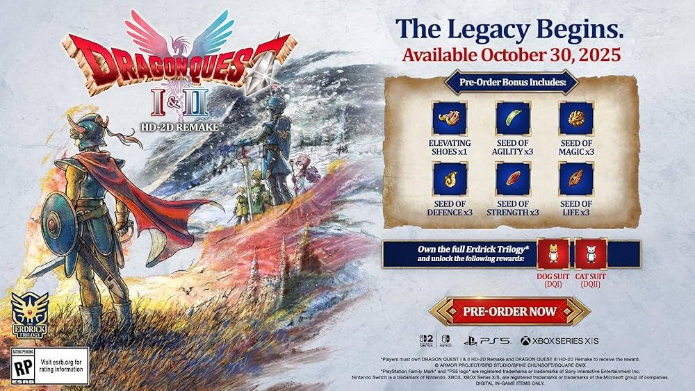Dragon Quest I & II Remake: Square Enix lanza tráiler de Historia 4 Dragon Quest