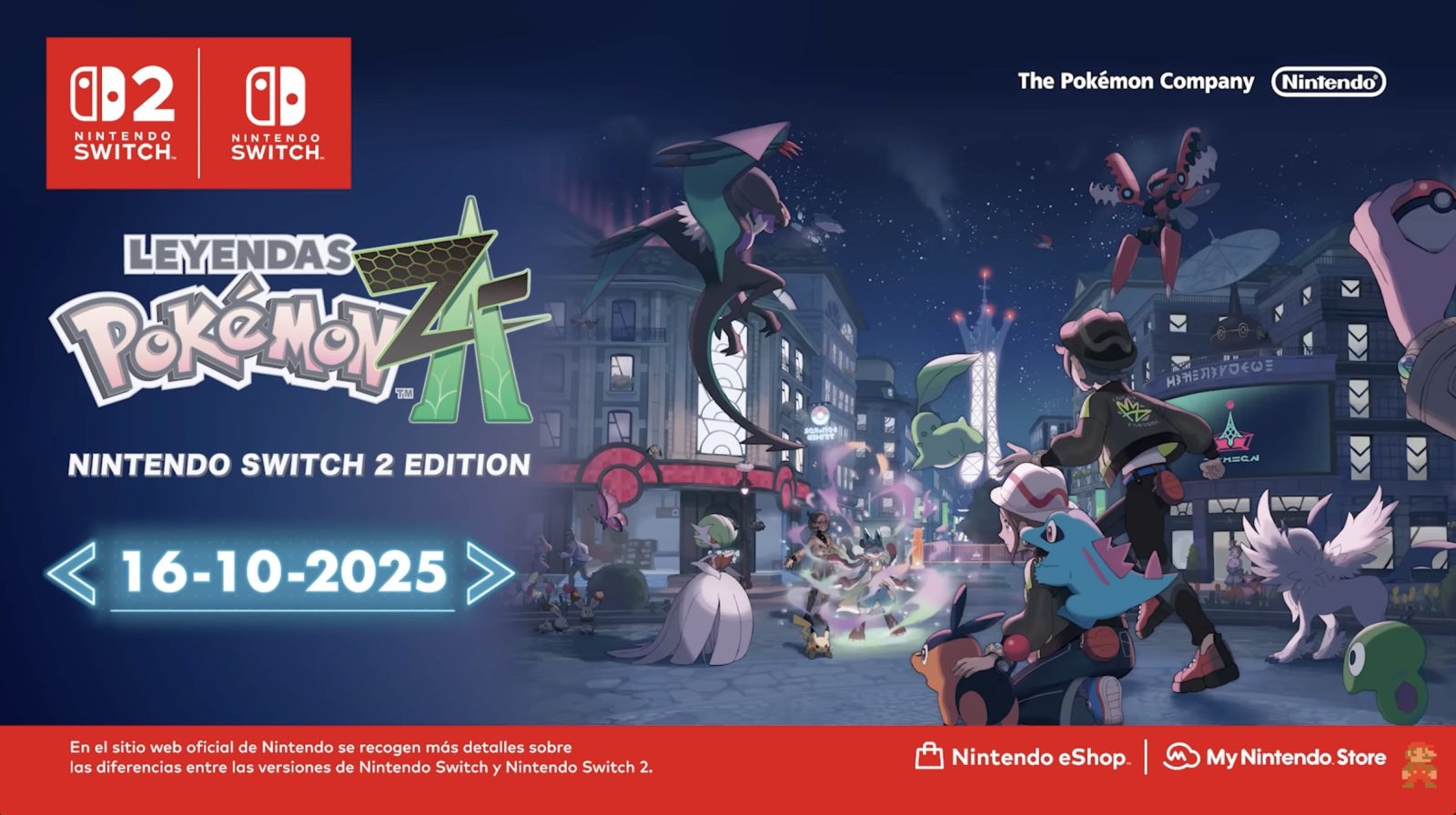 Leyendas Pokémon: Z-A ya está disponible 4 Leyendas Pokémon