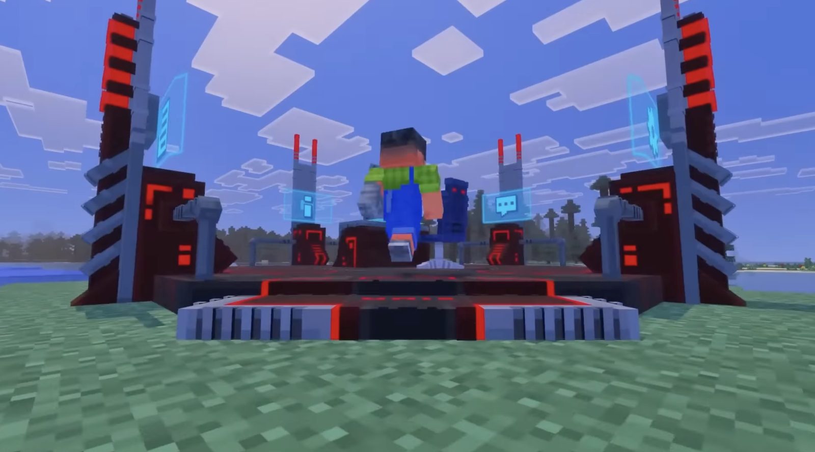 TRON ARES llega a Minecraft con motos de luz y combate cibernético 3 tron