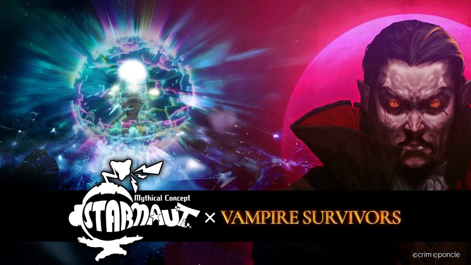 Vampire Survivors anuncia crossover con Mythical Concept: STARNAUT 1 Vampire Survivor, Mythical Concept: STARNAUT