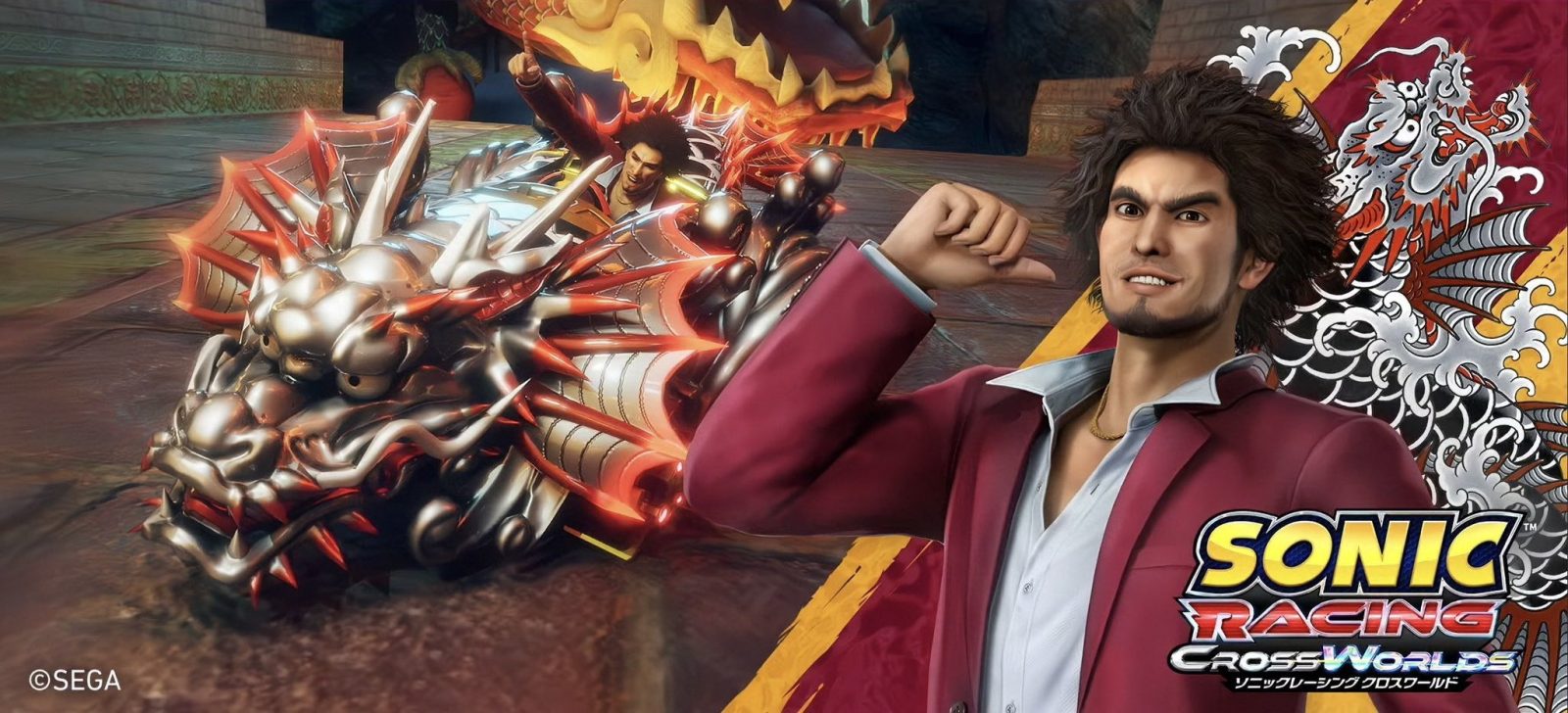 Sonic Racing Crossworlds: Yakuza - Like a Dragon, Ichiban Kasuga