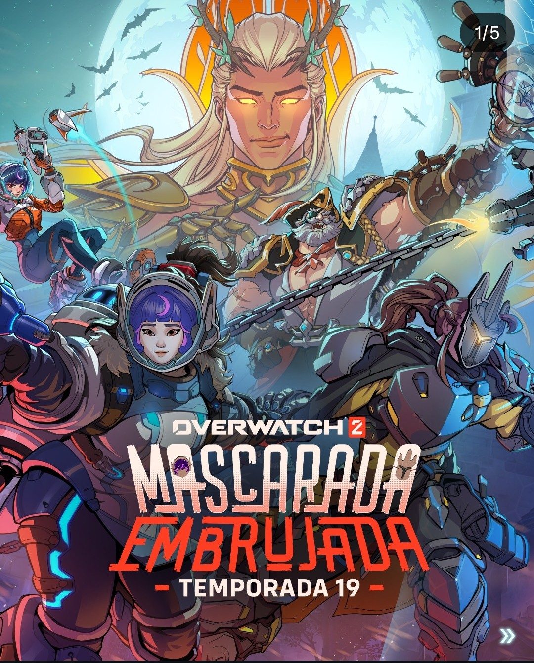 Overwatch 2 prepara su Temporada 19: La Mascarada Embrujada