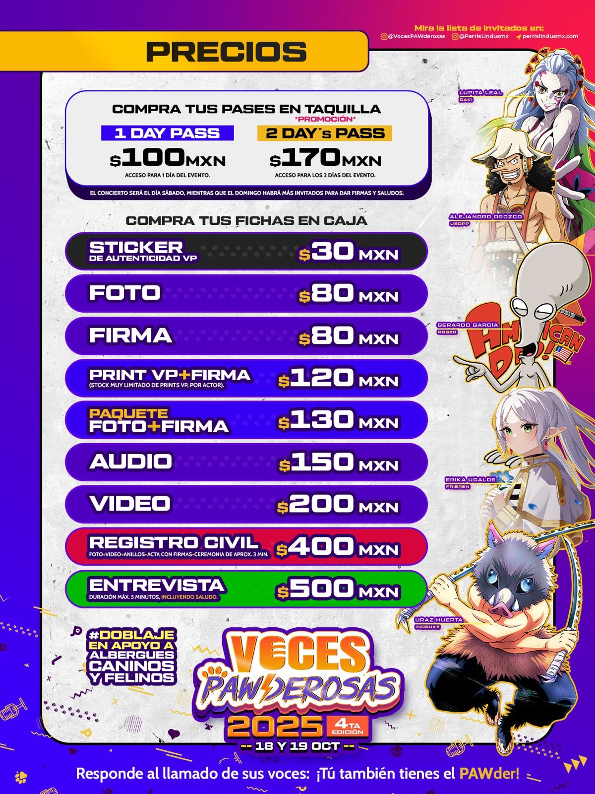 voces pawderosas