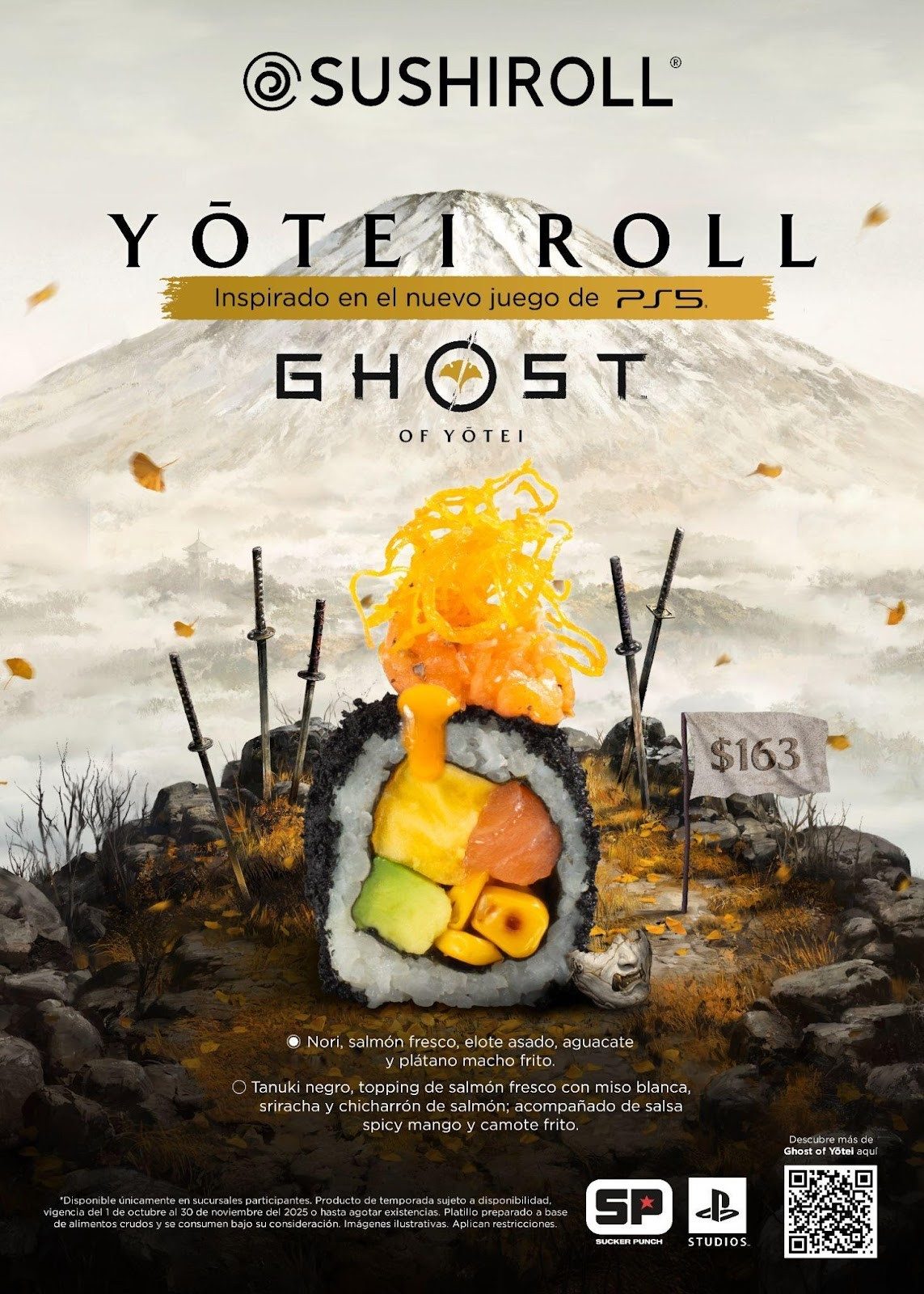 Sushi Roll x Ghost of Yōtei