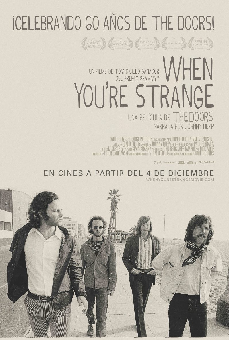 The Doors: When You're Strange, regresa en 4K gracias a Cinépolis 2 the doors