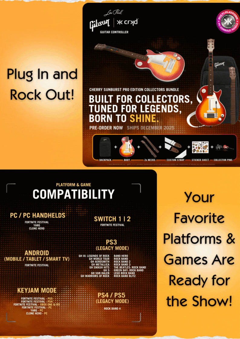 Gibson y CRKD se unen para lanzar la Les Paul Cherry Sunburst Pro Edition 2 gibson