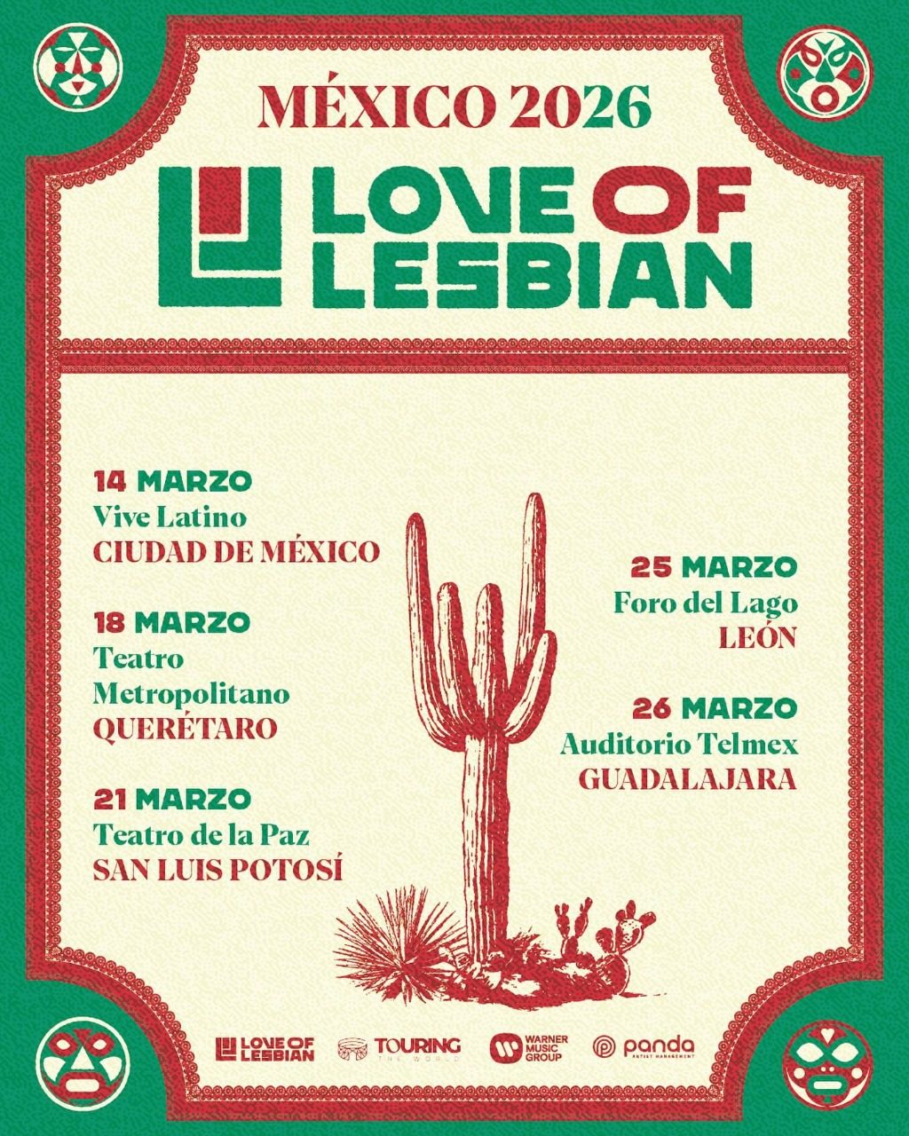 Love of Lesbian abrirá las Noches de Foro FIL en Guadalajara 3 love of lesbian