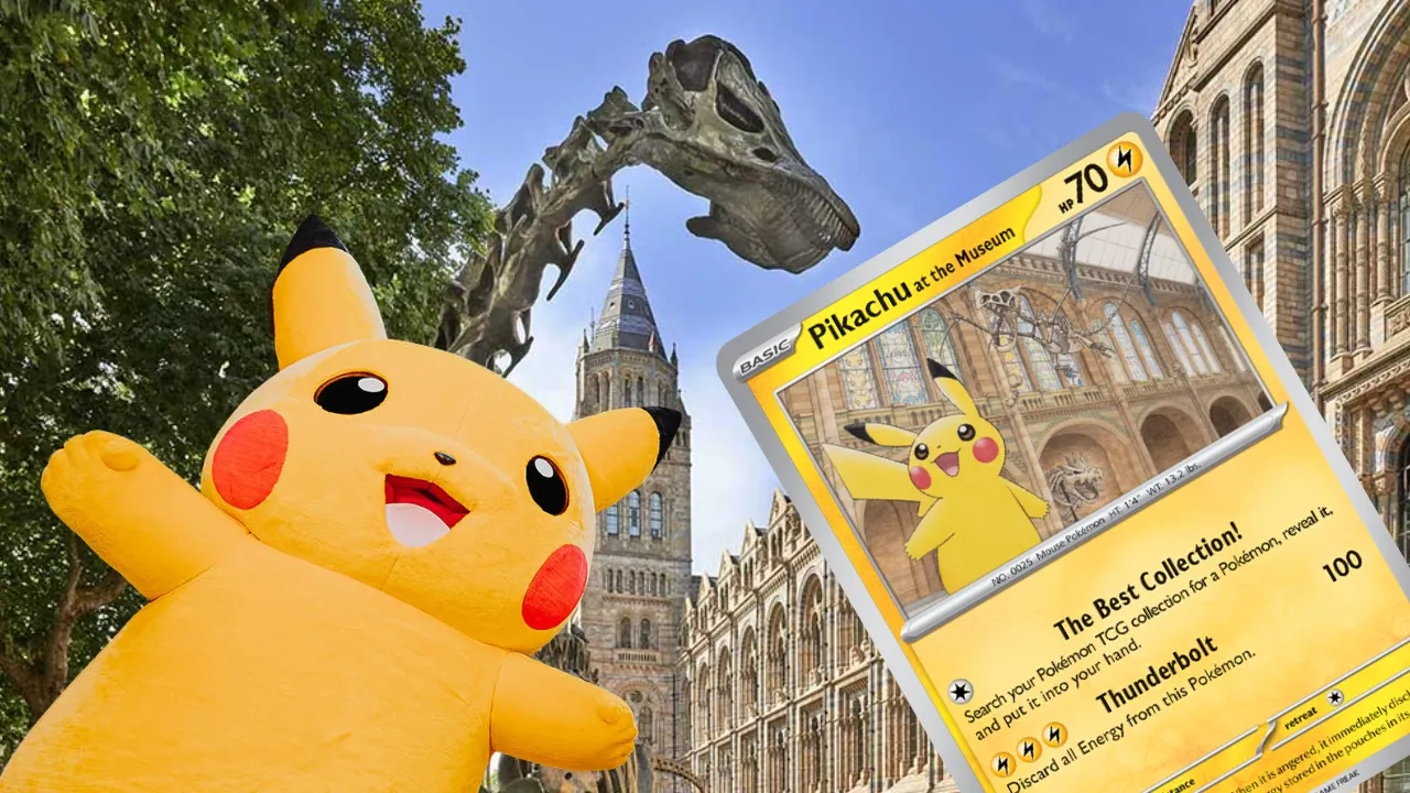 Pokémon: Pikachu llega al Museo de Historia Natural con una carta de edición limitada