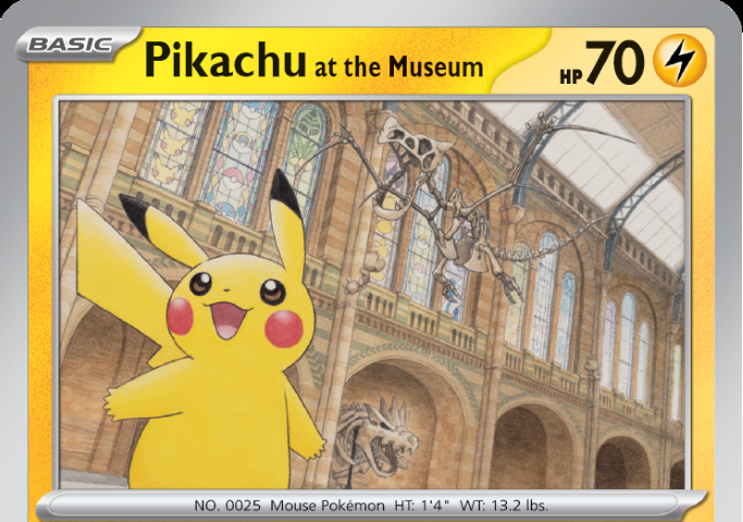Pokémon: Pikachu llega al Museo de Historia Natural con una carta de edición limitada 1