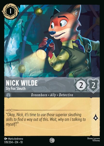Disney Lorcana Whispers Nick Wild