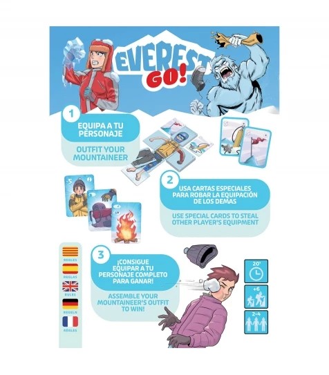 Reseña: Everest Go! Equipa a tu alpinista y sabotea a tus compañeros 3