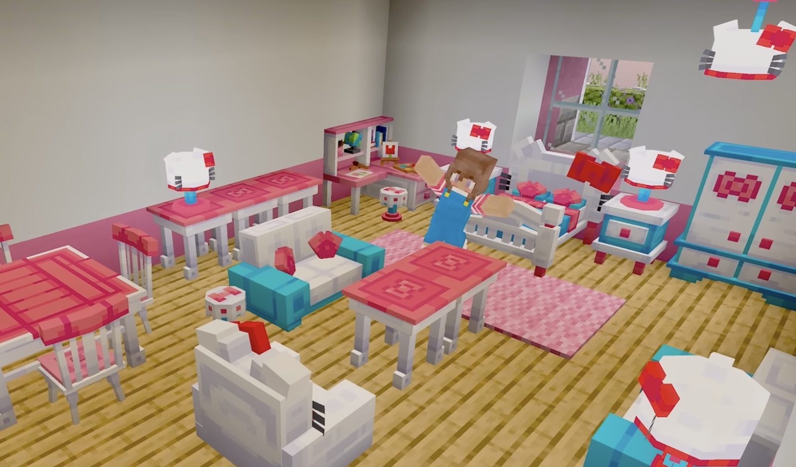 Minecraft recibe el DLC de Hello Kitty y sus Amigos en Switch 2 Hello Kitty