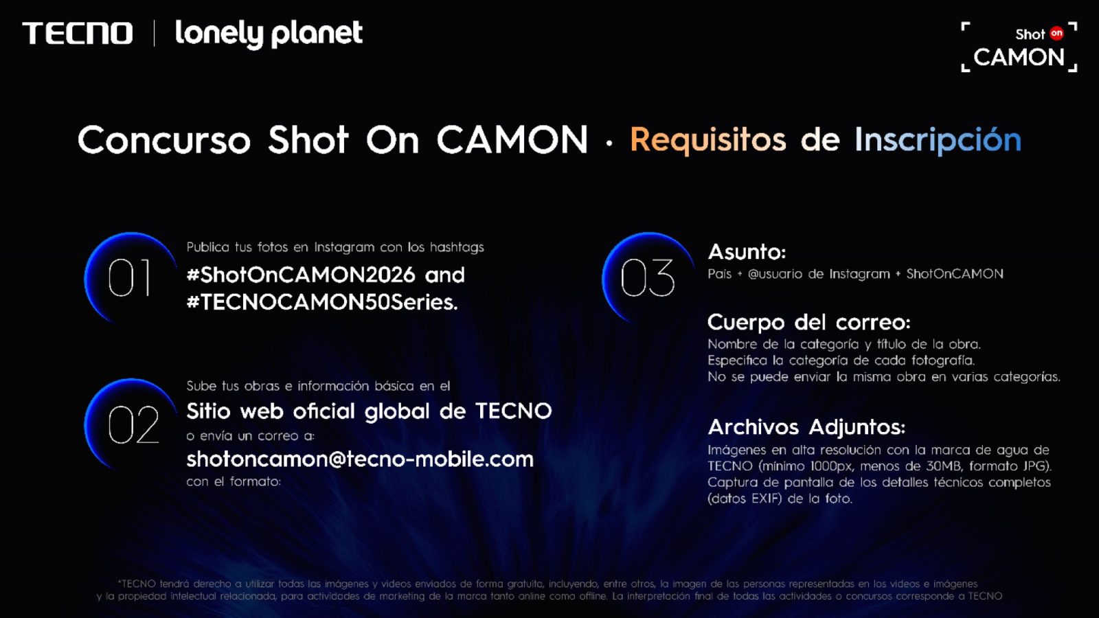 TECNO presenta Shot on CAMON 2026 con Lonely Planet 4