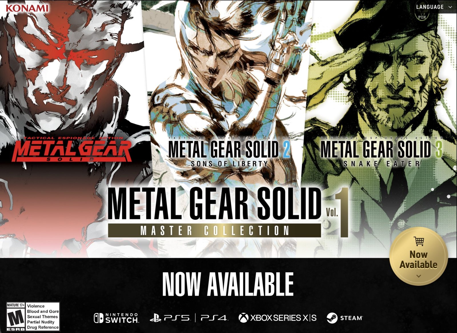 METAL GEAR SOLID: MASTER COLLECTION Vol. 2 ya disponible en todo el mundo 1 METAL GEAR SOLID