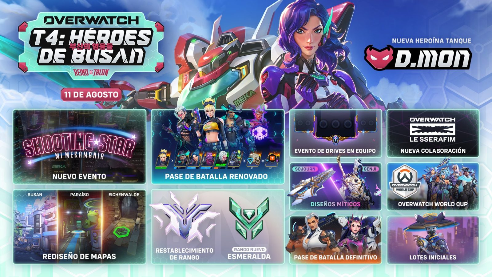 Overwatch inicia una nueva y revolucionaria temporada 3 Overwatch inicia una nueva y revolucionaria temporada 2
