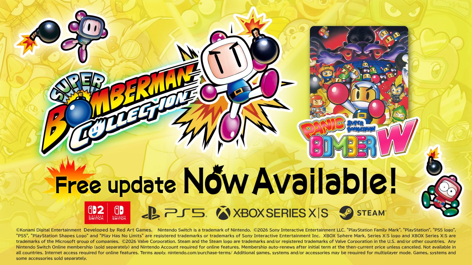 ¡Diversión explosiva! Panic Bomber W llega a Super Bomberman Collection 1