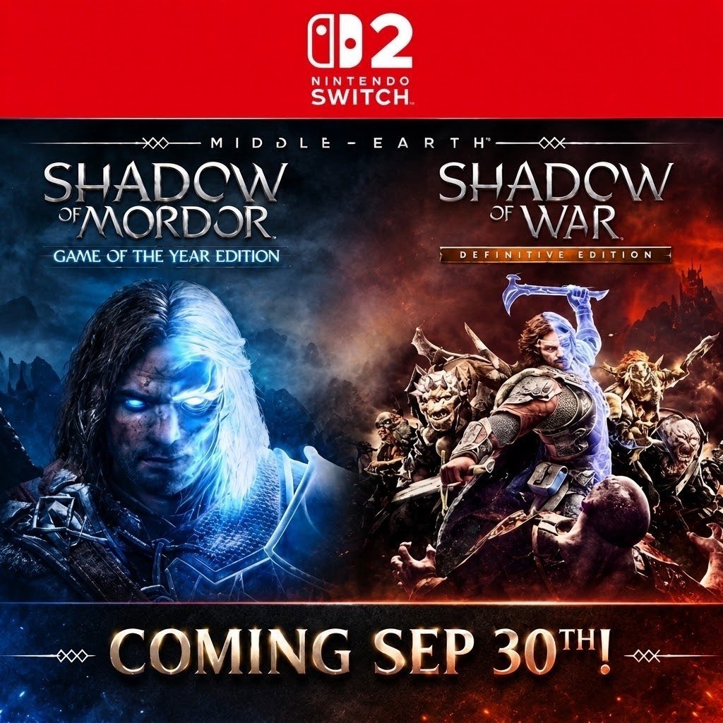 Shadow of Mordor y Shadow of War llegan a Switch 2 1 Shadow of Mordor y Shadow of War llegan a Switch 2 1