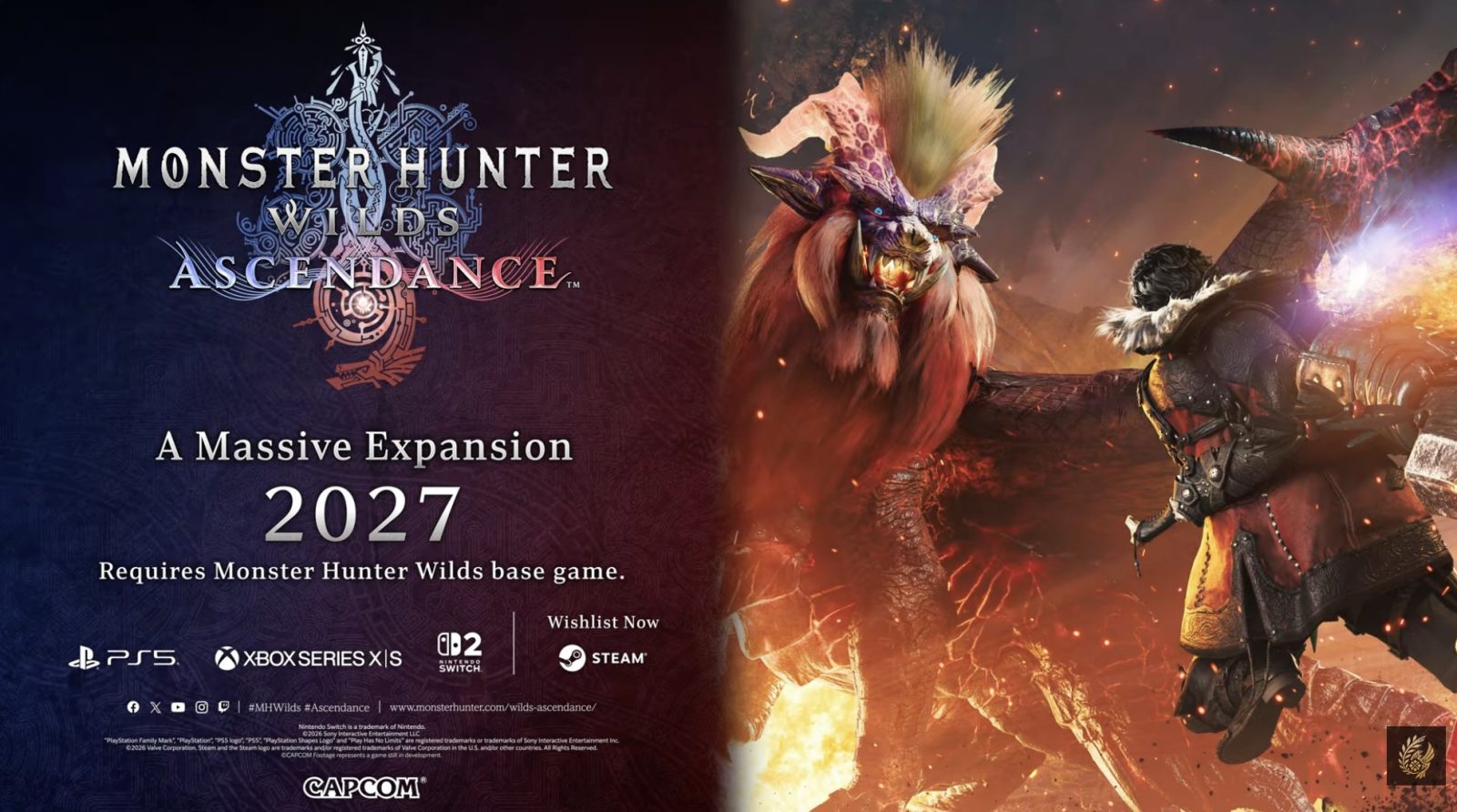Capcom Spotlight: Teostra y el brazal potenciador llegan a Monster Hunter Wilds: Ascendance 4 Ascendance