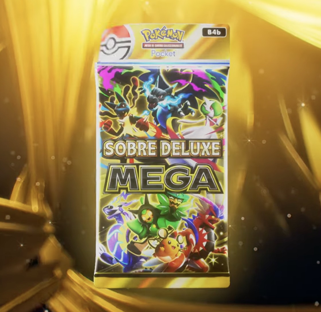 ¡Megaevoluciones y cartas garantizadas! JCC Pokémon Pocket anuncia Deluxe Pack: Mega 1 MEGA