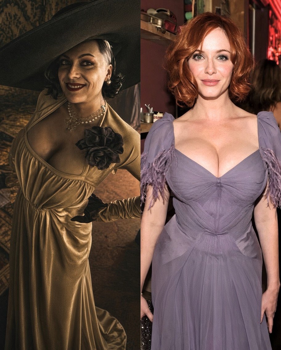 El director de Resident Evil ya tiene actriz para interpretar a Lady Dimitrescu 2 Resident Evil - Christina Hendricks - Lady Dimitrescu