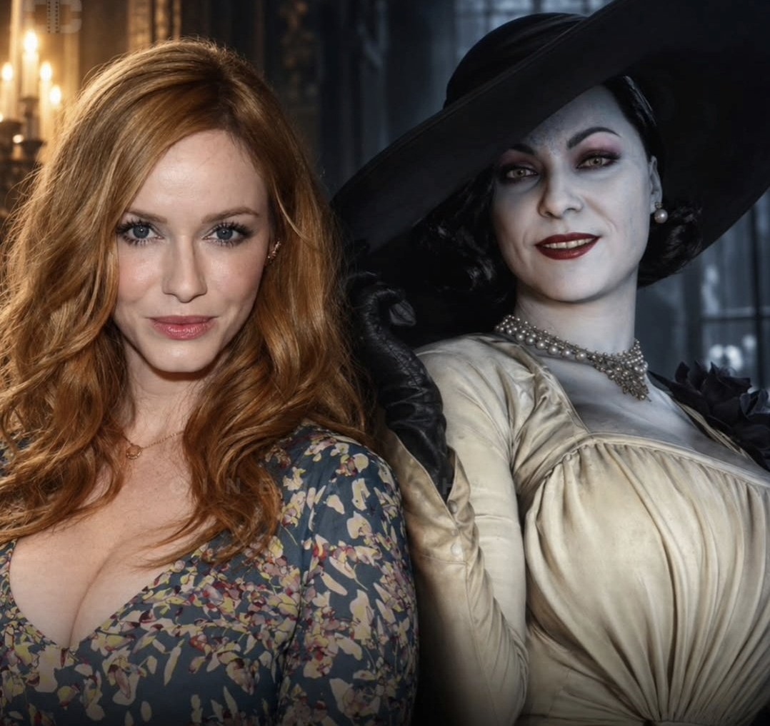 El director de Resident Evil ya tiene actriz para interpretar a Lady Dimitrescu 1 Resident Evil - Christina Hendricks - Lady Dimitrescu