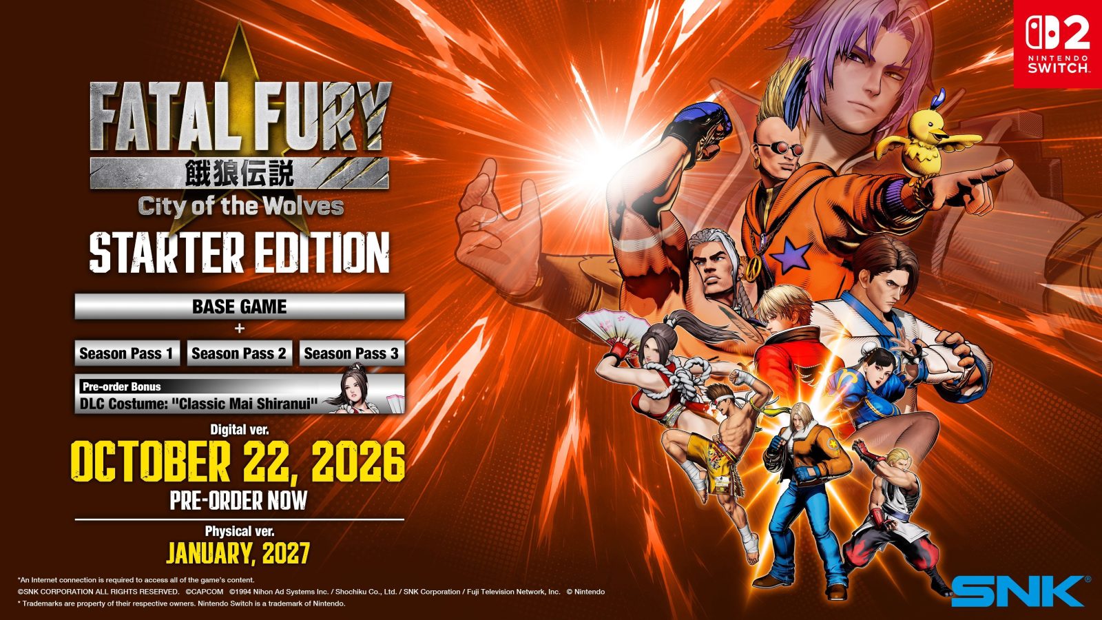 ¡FATAL FURY: City of the Wolves llega a Nintendo Switch 2! 2 ¡FATAL FURY: City of the Wolves llega a Nintendo Switch 2! 1
