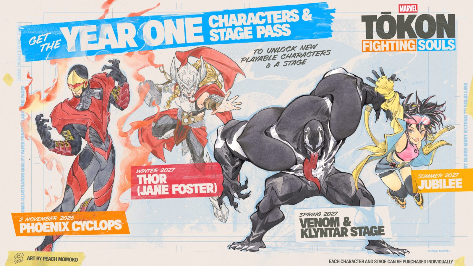 Jane Foster Marvel Tokon Fighting Souls year 1 dlc