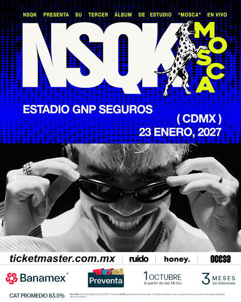 Nsqk revela el tracklist de MOSCA: 17 canciones y un evento masivo en Monterrey 3 Nsqk