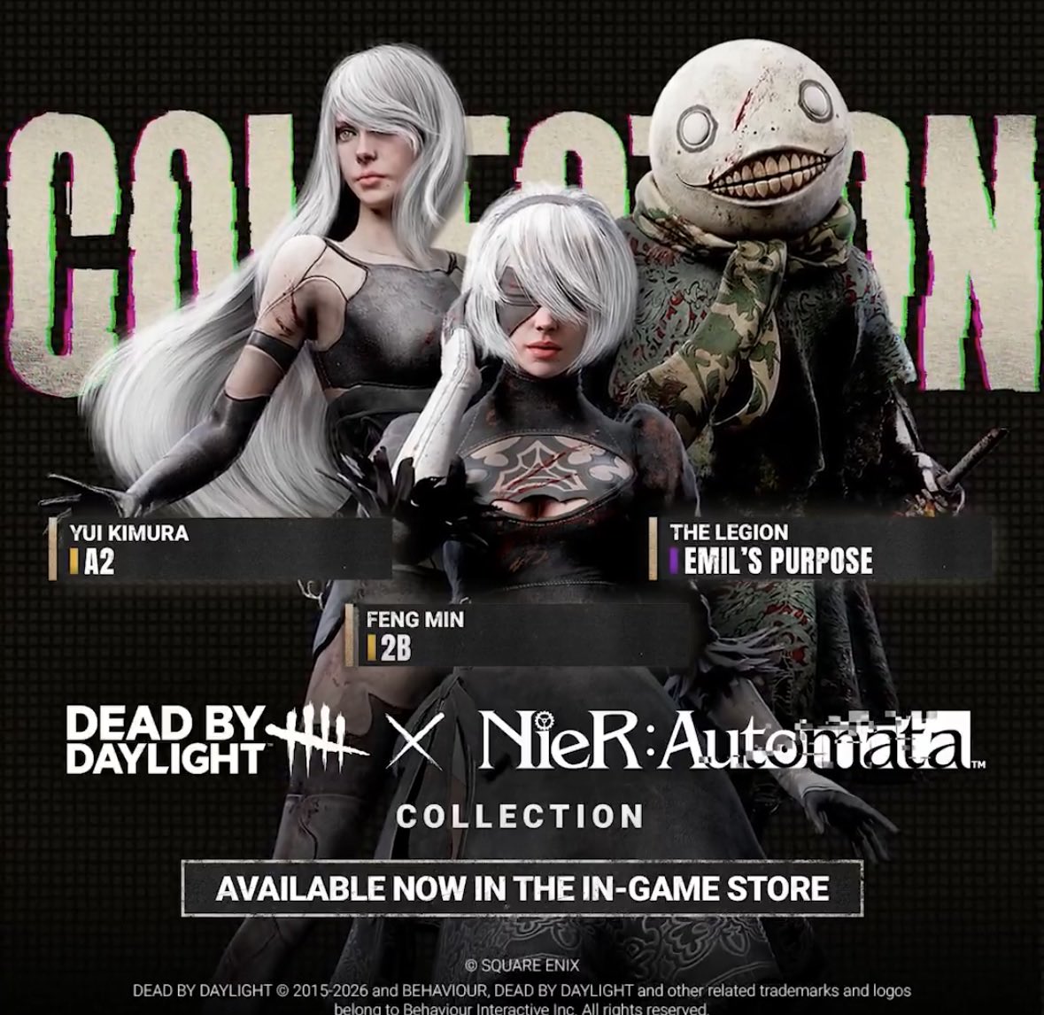 Dead by Daylight, NieR:Automata