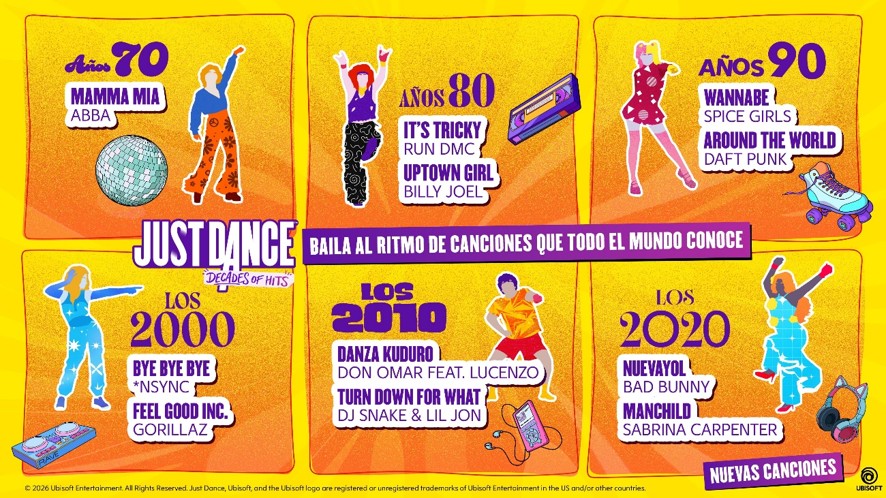 Just Dance: Decades of Hits, prepara su gran estreno 4 Just Dance: Decades of Hits